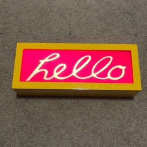 Hello sign